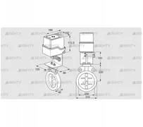 IDR250Z03D100AS/50-30W20TR10 (88302657) Дроссельная заслонка Kromschroder