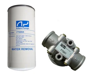 Фильтр для ГСМ Adam Pumps FT600A, 60 л/мин + адаптер FT001