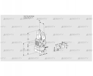 VAG1-/25R/NWAE (88027603) Газовый клапан с регулятором соотношения Kromschroder