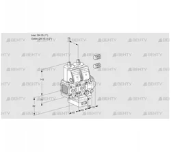 VCG1E25R/15R05FNGEVWR3/PPPP/PPPP (88101408) Клапан с регулятором соотношения Kromschroder