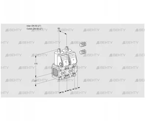 VCS2E50R/50R05FNNWR3/PPPP/PPPP (88101235) Сдвоенный газовый клапан Kromschroder