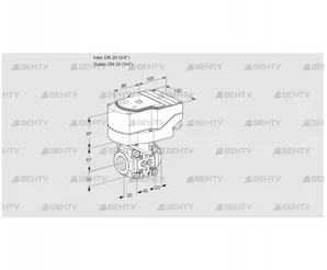 IFC1T20/20N05-08PPPP/20-60Q3E (88300912) Регулирующий клапан с сервоприводом Kromschroder