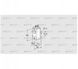 DG 150VC8D-5W (84448470) Датчик-реле давления газа Kromschroder