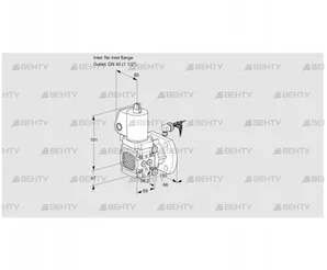 VAS2-/40F/NWGL (88033786) Газовый клапан Kromschroder