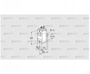 DG 30VC8D-5W (84448250) Датчик-реле давления газа Kromschroder