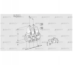 VCS2E25R/25R05NNVWSR3/3-PP/PPPP (88107794) Сдвоенный газовый клапан Kromschroder