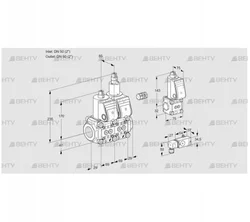 VCS2E50R/50R05NLWR/1-PP/PPBS (88106699) Сдвоенный газовый клапан Kromschroder