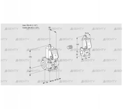 VAS2E40R/40R05NWR/PP/BS (88107464) Газовый клапан Kromschroder