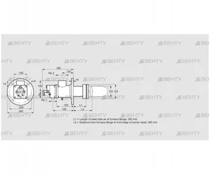 BIC 100RB-350/385-(109)FR (84033550) Газовая горелка Kromschroder