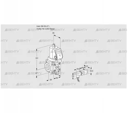 VAS2T50/-N/NQSR (88013217) Газовый клапан Kromschroder