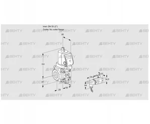 VAS2T50/-N/NQSR (88013217) Газовый клапан Kromschroder