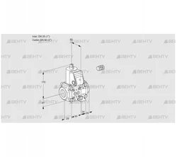 VAS2E25R/50R05NVWR/PP/PP (88102447) Газовый клапан Kromschroder