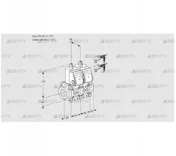 VCS2E40R/40R05NNWR6/PPPP/PPPP (88100661) Сдвоенный газовый клапан Kromschroder