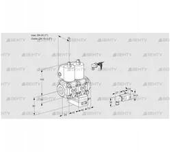 VCG1E25R/15R05NGEWL/MMPP/2-PP (88102968) Клапан с регулятором соотношения Kromschroder