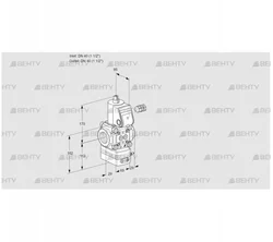 VAD240R/NW-50A (88003525) Газовый клапан с регулятором давления Kromschroder