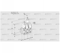 VCS3E40R/40R05NLWR/PPPP/PPPP (88106640) Сдвоенный газовый клапан Kromschroder