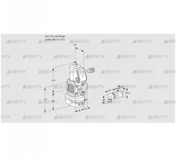 VAD1-/15R/NW-100B (88011054) Газовый клапан с регулятором давления Kromschroder