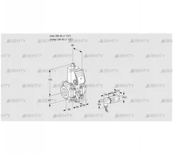 VAS2T40N/NQ (88028904) Газовый клапан Kromschroder