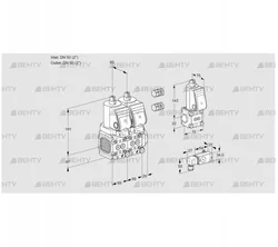 VCS2E50R/50R05FNNQSR3/1--3/PPBS (88101721) Сдвоенный газовый клапан Kromschroder