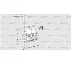 VCS2E40R/40R05F2NNWL/PPPP/PPPP (88102269) Сдвоенный газовый клапан Kromschroder