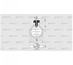 DKR 125Z03F100D (03149234) Дроссельная заслонка Kromschroder