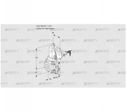 VAS240/-R/NKGR (88032933) Газовый клапан Kromschroder