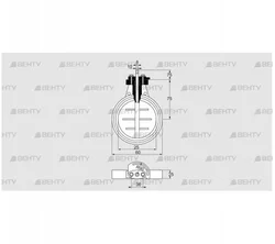 DKR 25Z03F650D (03149209) Дроссельная заслонка Kromschroder