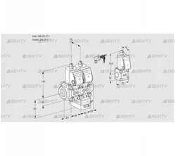 VCG1E25R/25R05NGEWR/PPPP/PPBS (88107847) Клапан с регулятором соотношения Kromschroder