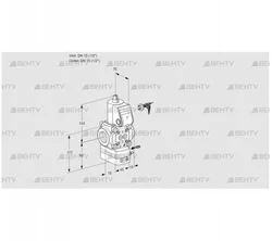 VAG115R/NWBK (88006738) Газовый клапан с регулятором соотношения Kromschroder