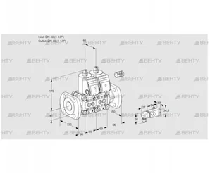 VCS2E40F/40F05NNKR3/2--3/PPPP (88103259) Сдвоенный газовый клапан Kromschroder