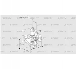 VAD240F/NW-100A (88008839) Газовый клапан с регулятором давления Kromschroder