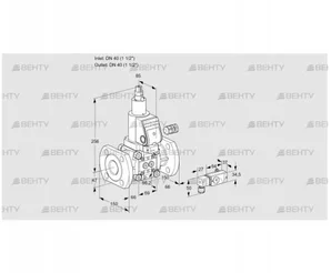 VAS240F/LWGR (88023913) Газовый клапан Kromschroder