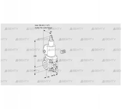 VAS240/-R/LWGL (88028630) Газовый клапан Kromschroder