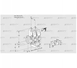 VCG1E20R/15R05NGEWR/2-PP/MMPP (88102963) Клапан с регулятором соотношения Kromschroder