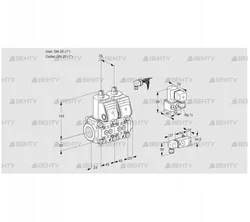 VCS1E25R/25R05NNWR/2-PP/ZYPP (88104874) Сдвоенный газовый клапан Kromschroder