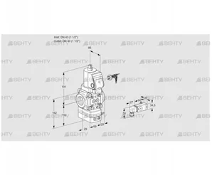 VAD240R/NWSR-50A (88034183) Газовый клапан с регулятором давления Kromschroder