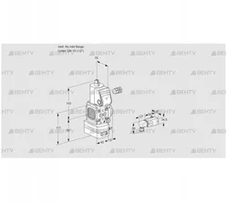 VAD1-/15R/NW-100B (88016712) Газовый клапан с регулятором давления Kromschroder