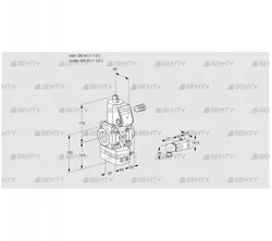 VAD240R/NW-100A (88034223) Газовый клапан с регулятором давления Kromschroder