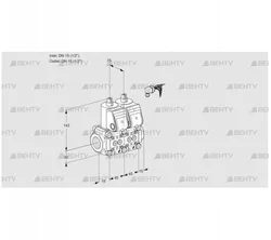 VCS1E15R/15R05NNWR/PPPP/PPPP (88100191) Сдвоенный газовый клапан Kromschroder