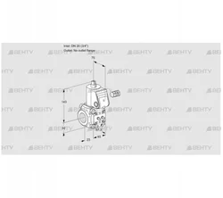VAS120/-R/NW (88006886) Газовый клапан Kromschroder