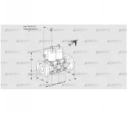 VCS3E50F/50F05NNWL/PPPP/PPPP (88102633) Сдвоенный газовый клапан Kromschroder