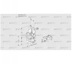 VAD115R/NW-100B (88031046) Газовый клапан с регулятором давления Kromschroder