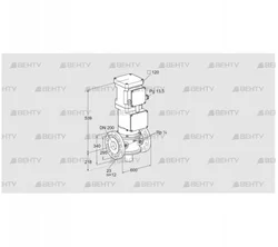 VK 200F10T5HG93 (85317080) Газовый клапан с приводом Kromschroder