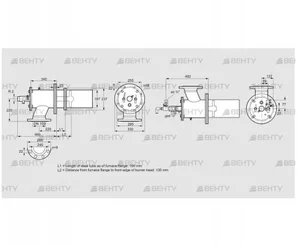 ZIC 200HBL-100/135-(23)D (84277621) Газовая горелка Kromschroder