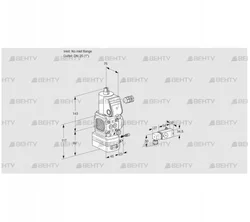 VAG1-/25R/NWAE (88008226) Газовый клапан с регулятором соотношения Kromschroder