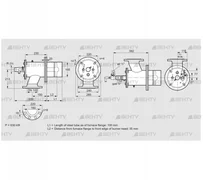 ZIO 165HBL-100/35-(24)D (84246011) Газовая горелка Kromschroder