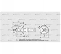 BICA 65HB-400/435-(34)D (84022050) Газовая горелка Kromschroder