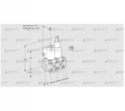 VCS2E40R/40R05NLWL/PPPP/PPPP (88105529) Сдвоенный газовый клапан Kromschroder