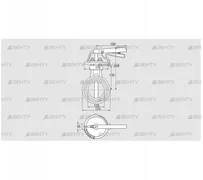 DKR 125Z03H350D (72701100) Дроссельная заслонка Kromschroder