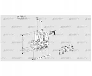 VCS2E25R/25R05NNWR/MMMM/2--3 (88107752) Сдвоенный газовый клапан Kromschroder